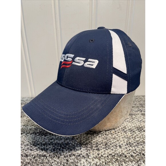 Embroidered USSSA Hat Cap Men’s Red, White & Blue Adjustable Lightweight - Picture 3 of 10